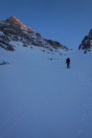 The ascent gully on Mount Wilson.