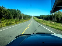The long, lonely drive up highway 105 to Red Lake from the TCH. To make the drive longer, the speed limit is only 80km/h, thanks to the many moose in the area.