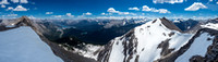 One last giant pano before turning off the high point towards Owl Peak, Morrison now in the distance at left.