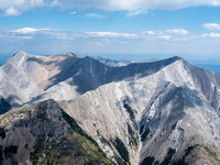 South Ghost Peak at left, Cross Peak at right.