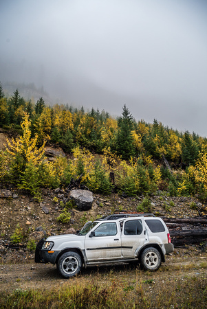 My xTerra on the Rice Brook spur road.