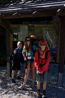 The kids at the Elk Pass trailhead in Alberta.