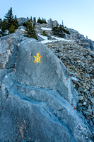 The scramble route is well marked.