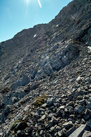 Ascending the north ridge of Nihahi.