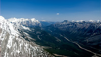 Great views up hwy 40 towards Kananaskis Village from the col.