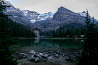 The morning started off quite cool but that didn't hurt the views at Lake O'Hara.