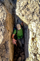 Be careful if you choose to angle climber's right too quickly as you will soon be free climbing rather than scrambling.