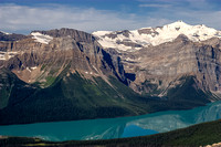 Hector Lake with Mount Balfour above.