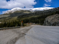 This is what Tangle Ridge looks like from about 1km up the road towards the Icefields Center at a tourist stop.