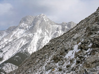 The Wedge from the descent slopes of Opal Ridge North.