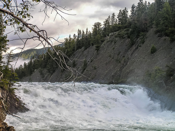 Bow Falls as I leave early in the morning.