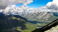 Lovely views back over Sansons Peak (L), Norquay (R) and Cory (C).