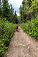 Biking the Deadman Pass Trail.