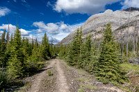 We have to hike around Wapiti's south end to get to the Tyrrell Creek drainage on the west side.