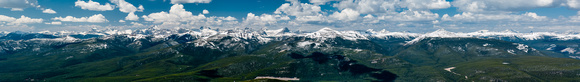Pano of the High Rock Range with Gould Dome, Tornado, Elevators Beehive, Lyall, Gass in the distance and Pasque and Plateau mountains in front.