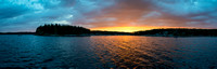 Sunset near Camp on Family Lake.