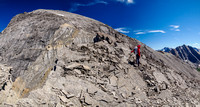 Ascending the SW ridge of Hickson Peak..