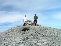 The summit of Mount Tecumseh - enjoying the nicest weather we had all week.