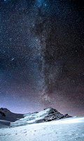 The incredible night sky over Peyto Peak.
