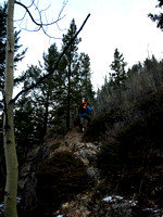 Wietse on the lower trail.
