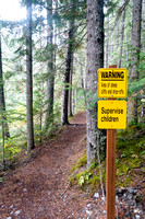 Too many yellow signs, or too many dumb hikers? Your choice.