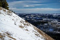 Calgary is visible from near the summit.