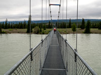 Crossing the North Saskatchewan River.