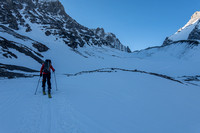 Approaching the moraines along the French Glacier.