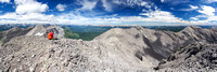 Pretty darn sweet views north (L), east (C) and south (R) off the summit of Mount MacLaren.
