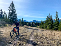 Biking the Scalp Creek Trail connector.