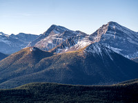 Mount McPhail at left center with Horned to the right and Bishop at far right.