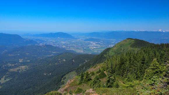 Looking back at Elk Mountain from near the middle bump. Chilliwack in the background.