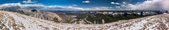 Summit pano looking east and south.