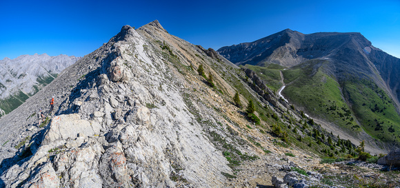 On the south end of the west outlier, Stoney Peak to the right.