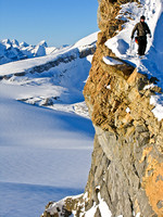The exposed summit ridge of St. Nicholas Peak.