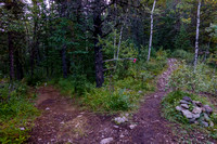 The trail goes right off the main approach road / trail.