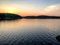 Sunset on Onnie Lake.