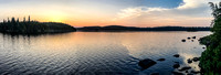 Sunset on Onnie Lake.