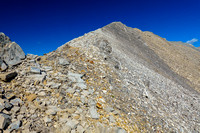 Final summit ridge of Otuskwan Peak.