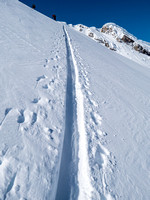 A steep track.