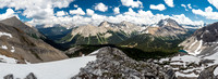 The entire White Man Pass area from the base of Mount Currie at left to the Cross River Valley into BC at right.