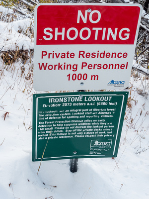 Interesting that this the sign they have to post near the summit! NO SHOOTING implies that people were regularly shooting here before?