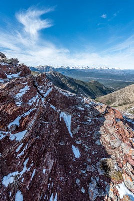 More incredible rock color and scenery from the ridge.