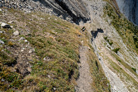 A steep grunt up North Buller Pass.