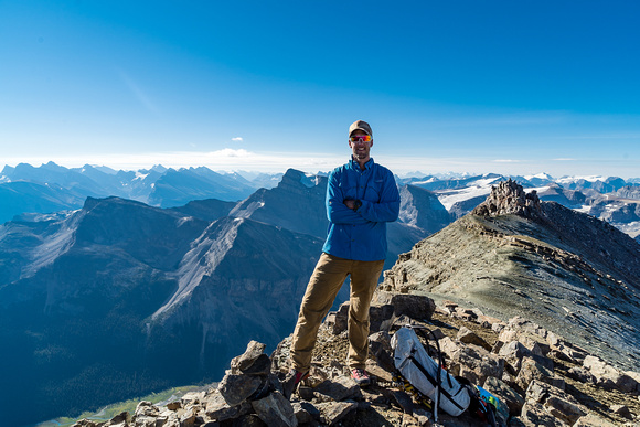 Vern on the summit of Marmota Peak.