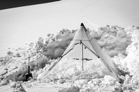 The HMG Ultra Mid II is only 499 grams but is the perfect icefields shelter even in strong winds.
