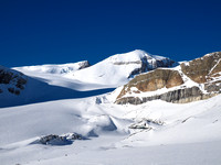 A nice ski run down the moraine to the Peyto Glacier.