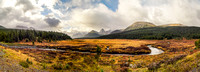 Pano from nearby the Engadine Lodge on our way to the Mount Shark trailhead.