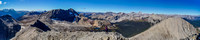 Summit pano looking south-west-north with Kaycie now arriving.