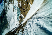 Looking down the 2nd couloir.